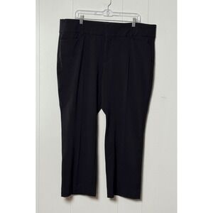 Nine West Women's Black Bootcut Dress Pants Stretch Trousers Office Wear Size 18